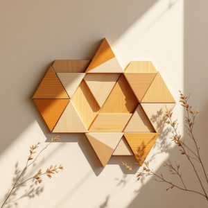 artisanal handcrafted wooden wall art
